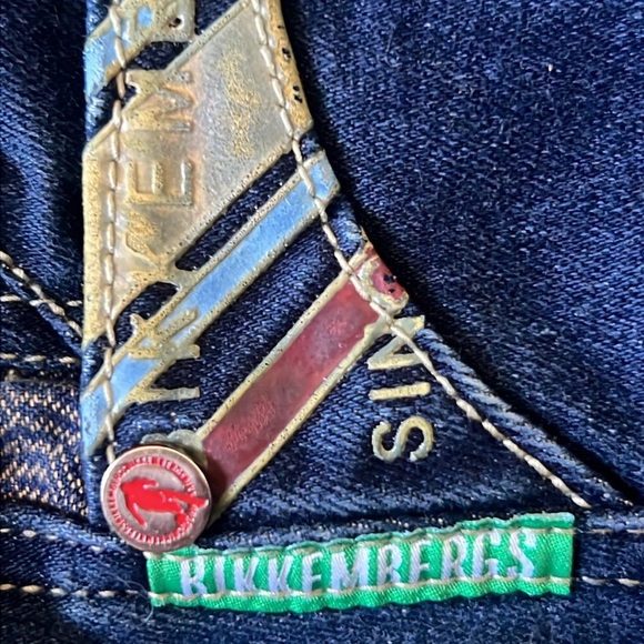 RARE Bikkembergs Slim Fit Jeans Dark Blue Size 29 - Picture 11 of 14